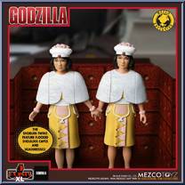 Mothra vs. Godzilla (1964): Mothra and Shobijin Twins Boxed Set from 5 Points - Godzilla manufactured by Mezco [Loose]