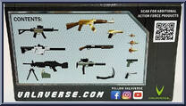 Weapons Pack Bravo from Action Force - Series 1 manufactured by Valaverse [Back]