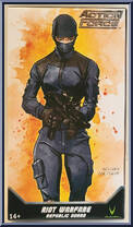 Riot Warfare (Republic Guard) (Female) from Action Force - Series 3 manufactured by Valaverse [Front]