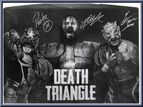 Death Triangle 3-Pack (Vault) from AEW - Unrivaled - Exclusives manufactured by Jazwares [Back]