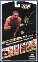 Jon Moxley (Chase) from AEW - Unrivaled - Series 12 manufactured by Jazwares [Back]