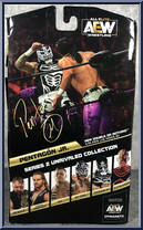 Pentagon Jr from AEW - Unrivaled - Series  2 manufactured by Jazwares [Back]