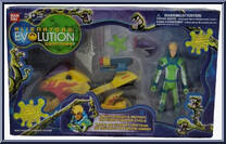 Wayne Green's Mutant Catcher Fighter Cycle from Alienators:  Evolution Continues - Vehicles manufactured by Bandai [Front]