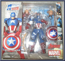 Captain America from Amazing Yamaguchi Revoltech - Marvel manufactured by Kaiyodo [Front]
