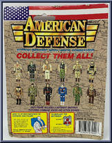 Green / Yellow Uniform from American Defense - Basic Series manufactured by Toymax [Back]