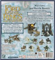 Aragorn on Horseback from Armies of Middle Earth - Warriors and Battle Beasts - Wave 1 manufactured by Play Along [Back]