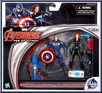 Captain America & Black Widow from Avengers - Age of Ultron - Exclusives manufactured by Hasbro [Front]