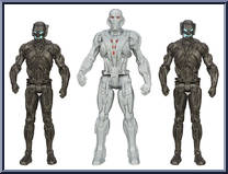 Ultron 2.0 and Ultron Sentries from Avengers - Age of Ultron - 2.5" 3 Packs manufactured by Hasbro [Loose]