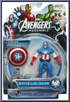 Captain America (Shield Blast) from Avengers Assemble - Basic Series manufactured by Hasbro [Front]