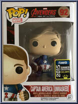 Captain America (Unmasked) from Avengers - Avengers Age of Ultron Pop! manufactured by Funko [Front]