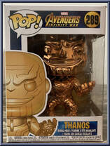 Thanos (Gauntlet) (Yellow Chrome) from Avengers - Avengers Infinity War Pop! manufactured by Funko [Front]