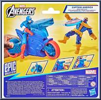 Captain America (Shield-Shot Cycle) from Avengers - Epic World of Action manufactured by Hasbro [Back]