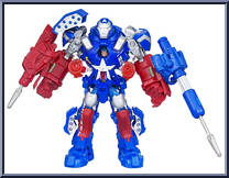 Captain America (Stark Tech Assault Armor) from Avengers - Assault Armor Sets manufactured by Hasbro [Loose]