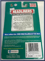 Andres Galarraga from Baseball Headliners - 1999 Season manufactured by Corinthian [Back]