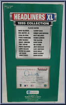 David Wells from Baseball Headliners - 1999 Season - XL manufactured by Corinthian [Back]