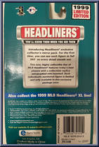 Jeff Bagwell from Baseball Headliners - 1999 Season manufactured by Corinthian [Back]