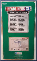 Mark McGwire from Baseball Headliners - 1999 Season - XL manufactured by Corinthian [Back]