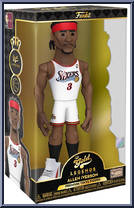 Allen Iverson (Sixers) (White Jersey) from Basketball - Vinyl Gold - 12" Scale manufactured by Funko [Front]