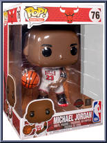Michael Jordan (White Jersey) (10" Scale) from Basketball - Pop! Vinyl Figures manufactured by Funko [Front]