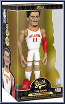 Trae Young (Hawks) (White Jersey) from Basketball - Vinyl Gold - 12" Scale manufactured by Funko [Front]