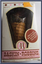 Chocolate Ice Cream Cone from Baskin-Robbins - Play Food manufactured by Baskin-Robbins [Front]