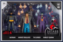 Batman / Harvey Bullock / Joker / Harley Quinn from Batman - Animated Series - Basic Series manufactured by McFarlane [Front]