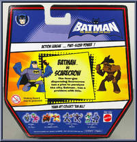 Batman vs. Scarecrow from Batman Brave & The Bold - Action League manufactured by Mattel [Back]
