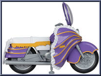 Batgirl Cycle from Batman - Classic TV Series - Batman 66 Comic manufactured by McFarlane [Loose]
