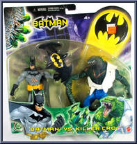Batman vs Killer Croc from Batman - Comics - 2-Packs manufactured by Mattel [Front]