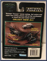 Batmobile from Batman Forever - Die-Cast manufactured by Kenner [Back]