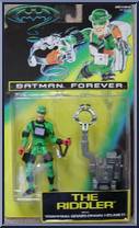 Riddler (Trapping Brain-Drain Helmet) from Batman Forever - Series 1 manufactured by Kenner [Front]