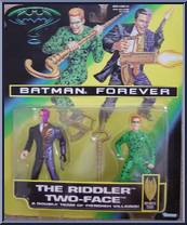 Riddler & Two-Face from Batman Forever - 2-Packs manufactured by Kenner [Front]