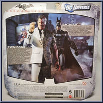 Batman (Arkham City) / Two-Face from Batman Legacy - Wave 1 - 2-Packs manufactured by Mattel [Back]