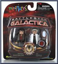 Miniseries Gaius Baltar / Doc Cottle from Battlestar Galactica - Minimates - Wave 4 manufactured by Diamond Select [Front]