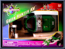 Green Hunter AV from Beetleborgs - Vehicles manufactured by Bandai [Front]