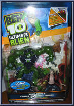 Ultimate Humungousaur & Aggregor from Ben 10 - Ultimate Alien Comic Packs manufactured by Bandai [Front]