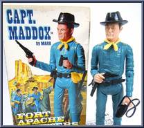Captain Maddox from Best of the West - Fort Apache Fighters manufactured by Marx [Loose]