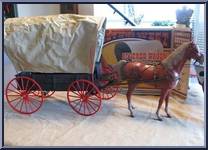 Covered Wagon & Wheeled Horse from Best of the West - Best of the West - Accessories manufactured by Marx [Loose]