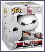 Baymax (with Mochi) from Big Hero 6 - Pop! Vinyl Figures manufactured by Funko [Front]