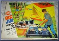 Campin' Tent (Red, Blue) from Big Jim - Adventure Accessory Set manufactured by Mattel [Front]