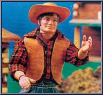 Cowboy (Plaid, Brown Vest) from Big Jim - Old West Outfits manufactured by Mattel [Loose]