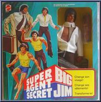 Secret Agent 004 (3 Faces) (Brown Pants) from Big Jim - Spy Figures manufactured by Mattel [Front]