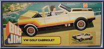 VW Golf Convertible (Tan) from Big Jim - Spy Vehicles manufactured by Mattel [Front]