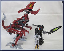 Fero and Skirmix from Bionicle - 2009 manufactured by Lego [Loose]