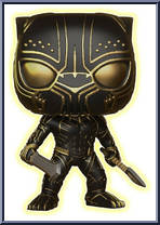 Erik Killmonger (Glow Panther) from Black Panther - Pop! Vinyl Figures manufactured by Funko [Loose]