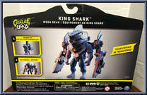 King Shark (Mega Gear) from Caped Crusader - Basic Series manufactured by Spinmaster [Back]