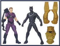 Hawkeye vs. Black Panther from Captain America - Civil War - 2-Pack manufactured by Hasbro [Loose]