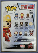 Iron Man (Unmasked) (Mark 46) from Captain America - Captain America Civil War Pop! manufactured by Funko [Back]
