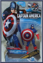 Captain America (Heavy Artillery) from Captain America - The First Avenger - Comic manufactured by Hasbro [Front]