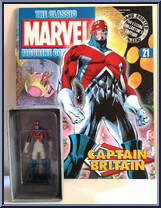 Captain Britain from Classic Marvel Figurine Collection - Basic Series manufactured by Eaglemoss [Front]